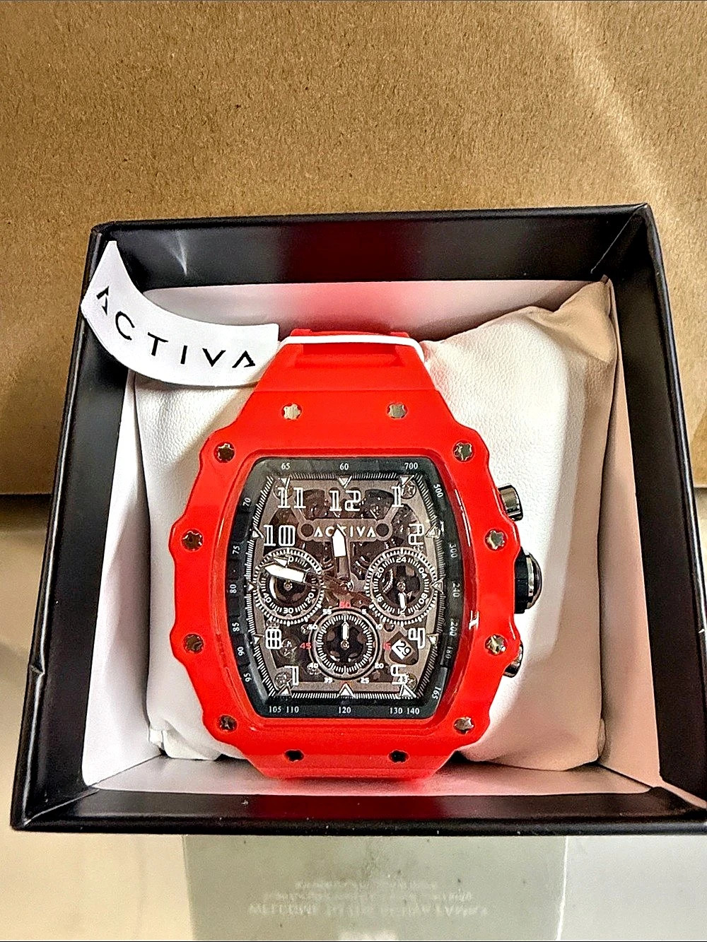 Activa x Invicta Red Sport Chronograph Watch & Black Chronograph Watch